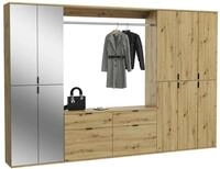 Garderobe Projekt X ca. 273x193 cm Artisan Eiche