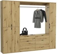 Garderobe Projekt X ca. 212x193 cm Artisan Eiche