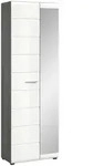 Garderobenschrank Salsa ca. 60x192x37cm Wei&szlig;/Rauchsil.