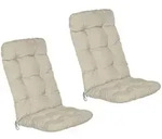 HOCHLEHNERAUFLAGE Flair HL 120/50/8cm Natur (6tlg)