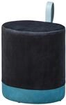 Hocker Osane ca. 38x43 cm Blau/Schwarz