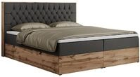 BOXBETT AMORE 180/200 Dunkelgrau Kunstleder - H3