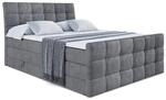 BOXSPRINGBETT BRUGO-Z KING - 140 x 200 - H3/H4 - Dunkelgrau