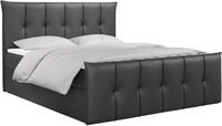 BOXBETT PREMIUM 11 140/200 Dunkelgrau Kunstleder - H3