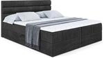 BOXBETT mit Matratze H3 und Lattenrost - CELESTIA - 180x200 cm Schwarz