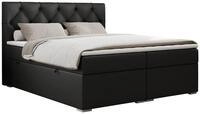 BOXBETT ALDA 160/200 Schwarz Kunstleder - H4