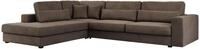 ECKSOFA Savona Braun Velvet - links