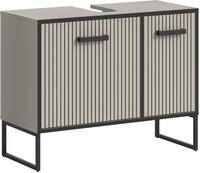Waschbeckenunterschrank Bagno Kaschmir/Schwarz