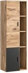 Midischrank Grado ca. 48x144 cm Eiche/Grau