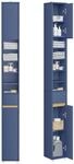 HOCHSCHRANK schmal Blau