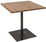 BISTROTISCH eckig Braun