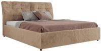 POLSTERBETT GALA CLASSIC 140/200 - Beige Pl&uuml;sch - Pocket-Matratze