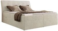 BOXBETT DAGOS 120/200 - Creme Schenille grob gewebt - H4 - Topper T25