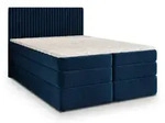 BOXSPRINGBETT FELBIO 140x200 cm mit Matratze und Topper - Blau