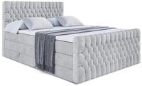 BOXSPRINGBETT SERENE-Z KING - 120 x 200 - H3/H4 - Hellgrau