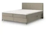 BOXBETT TORREL 160x200 cm mit Matratze und Topper - Beige