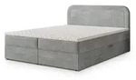 BOXBETT ARMEL 160x200 cm mit Matratze und Topper - Hellgrau
