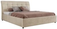 POLSTERBETT GALA CLASSIC 180/200 - Beige Velvet - Pocket-Matratze