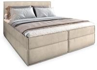 BOXBETT PELLIO 180x200 cm mit Matratze und Topper - Creme