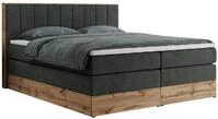 BOXSPRINGBETT BELLISSIMO KING 160/200 Dunkelgrau Struktur - H4
