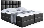 BOXBETT mit H3-Matratze und Lattenrost - RICAR - 120x200 Schwarz Hochglanz