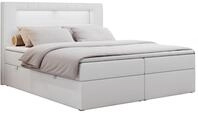 BOXBETT GOLD-5 LED 160/200 Wei&szlig; Kunstleder - H3