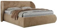 POLSTERBETT CAELA CLASSIC 140/200 - Beige Pl&uuml;sch - Multipocket-Matratze
