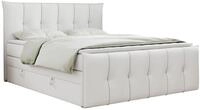 BOXSPRINGBETT PREMIUM 11 KING 160/200 Wei&szlig; Kunstleder - H3