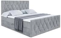 BOXBETT VELANTO-Z - 160 x 200 - H3 - Grau