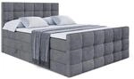 BOXSPRINGBETT APO-Z KING - 160 x 200 - H3/H4 - Dunkelgrau