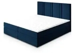 BOXBETT LARIO 140x200 cm mit Matratze und Topper - Blau