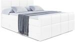 BOXSPRINGBETT ARDENI-Z KING - 180x200 - H3/H4 - Wei&szlig; Hochglanz