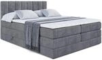 BOXSPRINGBETT OTTA KING - 180x200 - H3/H4 - Dunkelgrau