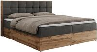 BOXBETT ALBERO 1 - 180/200 Dunkelgrau Velvet - H3
