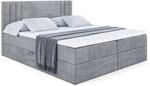 BOXBETT mit Matratze H3 und Lattenrost - IDRIKO - 140x200 cm Grau