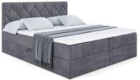BOXBETT mit Matratze H3 und Lattenrost - CATOR - 180 x 200 Dunkelgrau