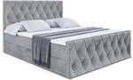 BOXBETT AMAY-Z - 160x200 cm - H4 - Grau