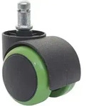 HARTBODENROLLEN 5ER SET Schwarz, Gr&uuml;n 5er-Set