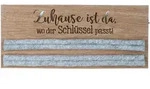 Schl&uuml;sselhalter Hellgrau/Braun