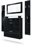 GARDEROBE Malea Front in Schwarz Hochglanz
