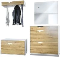 GARDEROBE Kolmio Fronten in Eiche Natur