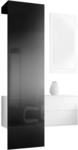 GARDEROBE Carlton Paneel in Schwarz Hochglanz