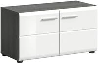 Sitzbank Salsa ca. 80x44x37cm Wei&szlig;/Rauchsilb.