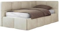 JUGENDBETT ARVO 90/200 - Beige Velvet - ohne Matratze - Rechts Seite