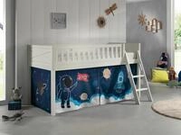 Spielbett Scott ca. 90x200 cm Wei&szlig;