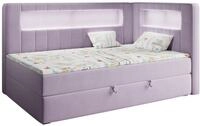 BOXSPRINGBETT JUNIOR GOLD 3 90/200 Violett - rechte Seite