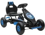 GOKART, Kinderfahrzeug mit verstellbarem Schalensitz, Tretauto, Gr&uuml;n+Schwarz