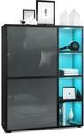 HIGHBOARD Cuba T&uuml;ren in Grau Hochglanz