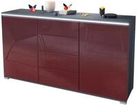 SIDEBOARD Faro Bordeaux Hochglanz