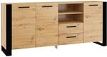 SIDEBOARD Nouka Holz und Schwarz